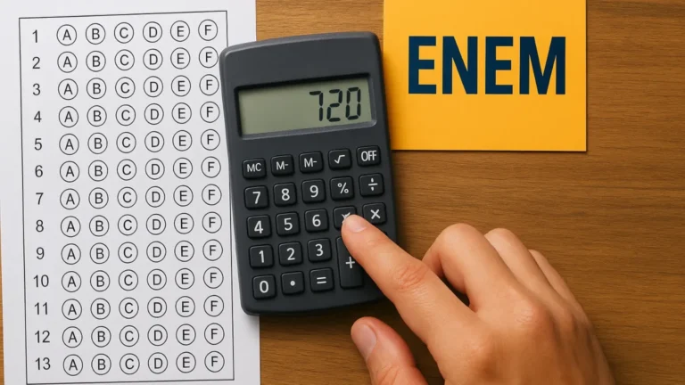 como calcular a nota do enem com peso 1